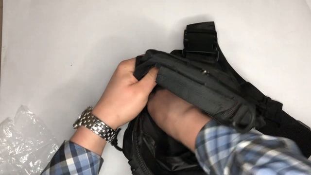 Видео обзор: Качественная тактическая сумка укрепленная мужская сумка тактическая слинг Цвет: черный смотреть онлайн