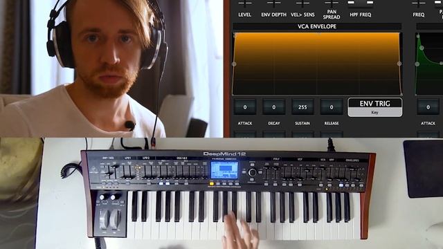 Аналоговый синтез - 1.Что такое VCA Envelope? (Behringer DeepMind 12)