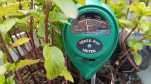 Soil Three-way Tester, 3-in-1 Plant Moisture , Light and PH Meter (demo)
