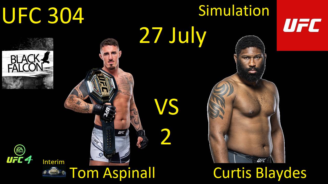 Том Аспинэлл против Кёртиса Блейдса 2 БОЙ В UFC 4/ UFC 304