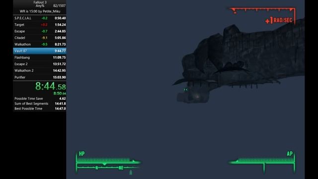 Fallout 3 Speedrun Any% 14:54 [15:09] смотреть онлайн