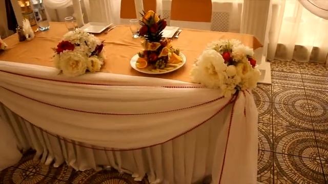 Оформление зала на свадьбу. Агентство праздников "Культорг". смотреть онлайн