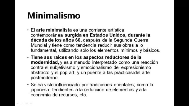 Quinto BACO, Educación Estética "Surrealismo y Minimalismo"