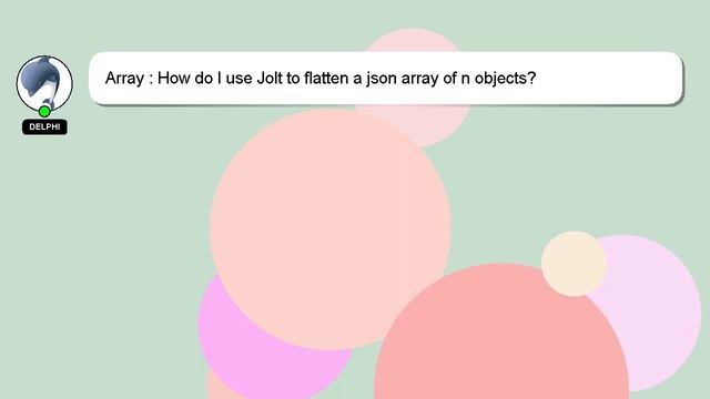 Array : How do I use Jolt to flatten a json array of n objects? смотреть онлайн