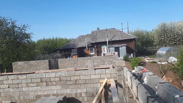 6-ой день кладки стен с арболита смотреть онлайн