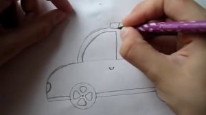 МАСТЕР КЛАСС. РИСУЮ ПОЛИЦЕЙСКУЮ МАШИНУ. ДЛЯ ПАПЫ САШИ. СВОИМИ РУКАМИ. МАЛИНКА ПРУЖИНКА