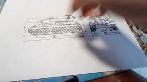 Чертёж танка Т- 34 -76