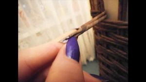 Корзина-сундук из бумажной лозы