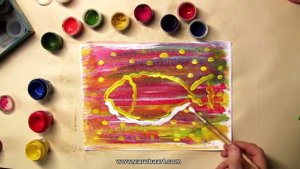 Как нарисовать рыбу? Учите детей рисовать!