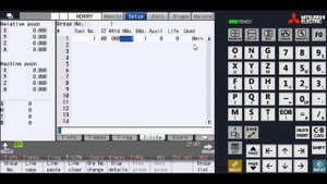 Mitsubishi M80 Controller, how to set tool life setting
