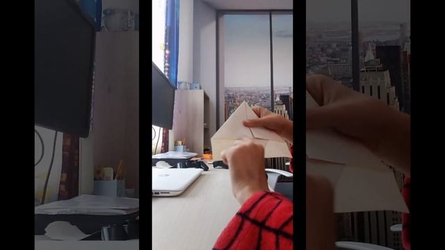 Оригами самолётик