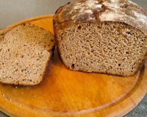 Домашний РЖАНОЙ хлеб на закваске c семенами льна, очень вкусный и полезный получается