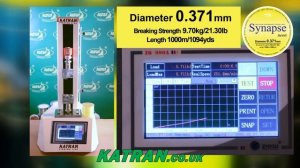 Katran Synapse Neon 0,371mm Breaking Strength TEST