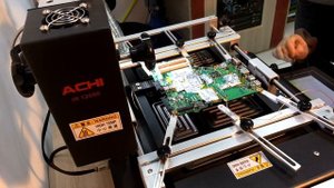 Замена BGA чипа на станции ACHI IR-12000