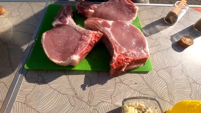 Чалагач из свинины на мангале.