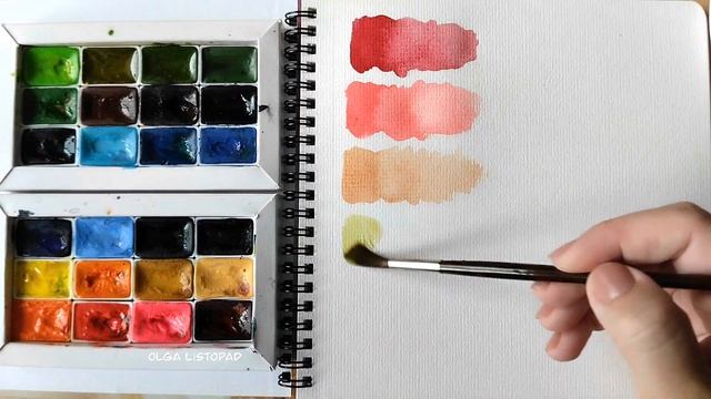 Цветовая палитра из Пинтерест в акварели смотреть онлайн