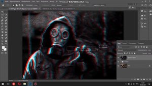 Глитч эффект в фотошопе Как сделать глитч эффект Glitch effect adobe photoshop Глитч эффект