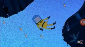Финн под водой Время приключений на cartoon network