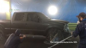 Напыление полимочевины на авто. Easy Spray Hydraulic.