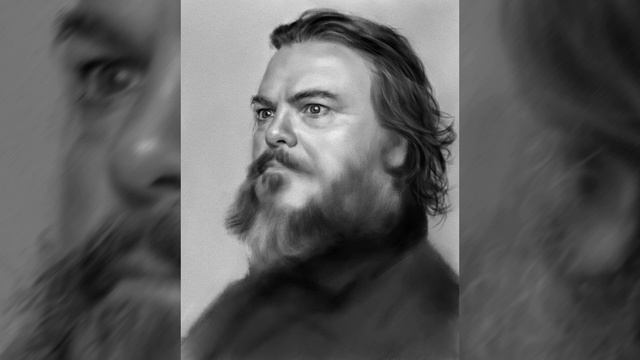 Digital portrait of Jack Black / Krita смотреть онлайн