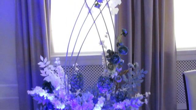 Свадебный декор в голубом цвете. смотреть онлайн