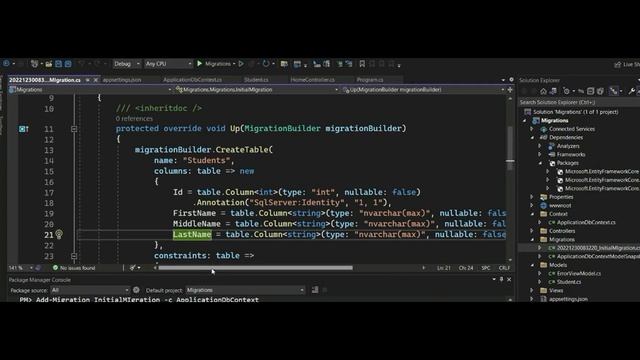 How to Use Migrations in ASP NET CORE 6 0. Entity framework core migrations