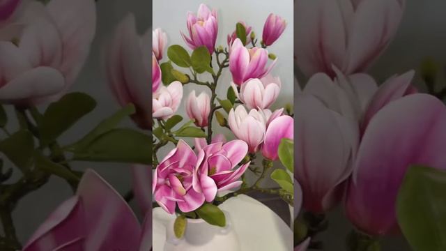 Magnolia flower vase