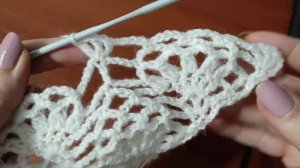 АЖУРНАЯ ШАЛЬ крючком для начинающих.