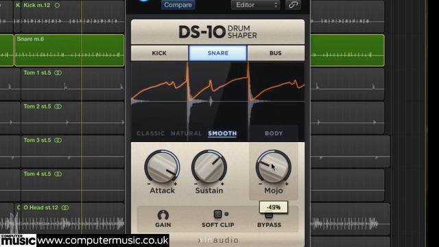 XLN Audio DS 10 Drum Shaper VST/AU Plugin In Action