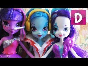 ✿ Пони Распаковка Рарити, Рэйнбоу Дэш и Твайлайт Спаркл My Little Pony Equestria Girls