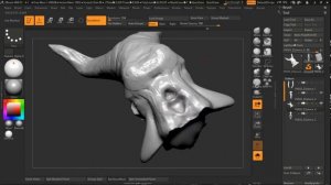 ТАЙМЛАПС СОЗДАНИЯ СКЕТЧА МОНСТРА В ZBRUSH. TIMELAPSE CREATING SKETCH MONSTERS IN ZBRUSH