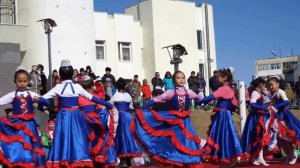 2016 03 13 Mongolia dance   Танец школьников Кан-Кан ( dance Cancan )
