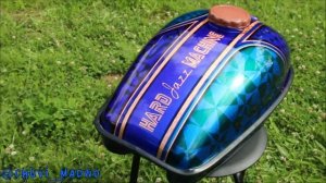 Кастомная покраска бака от мотоцикла Урал