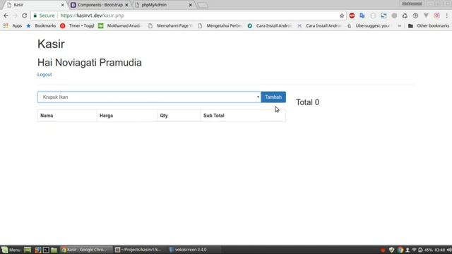 Yuk Buat Sendiri Aplikasi Kasir Toko Anda - Eps 5 Membuat Keranjang Dengan Session Part 1 смотреть онлайн