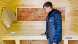 Видео обзор на баню-бочку «Cooper Wood»