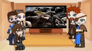 Norse Gods react to Kratos Vs Baldur Part 2  || GOW Ragnarök || - Gacha Club React