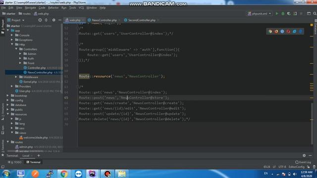Laravel Complete Tutorial #020 - laravel controller  and route resource part2