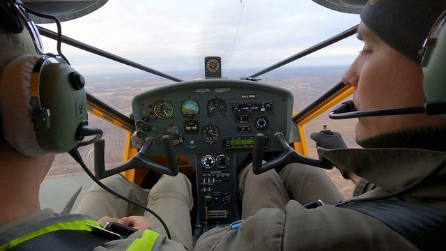 Пример полёта по кругу на самолёте Аэропракт-22