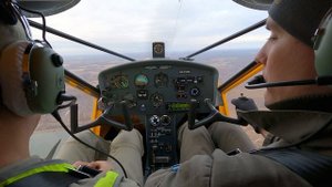 Пример полёта по кругу на самолёте Аэропракт-22