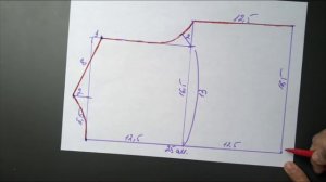 Делаем выкройку на девочку 5 лет-  1 часть