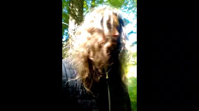 Длинноволосый мужчина поёт в лесу 2 своих песни и берёт очень высокие ноты!