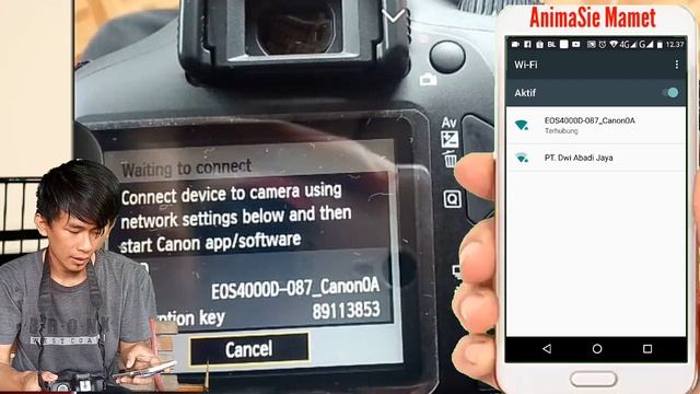 Cara Connect Wifi Canon Eos 4000d Ke SmartPhone Simpel смотреть онлайн