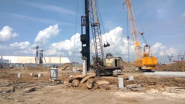 Забивка свай г. Подольск 2018 г. ГК АНЛЕР смотреть онлайн