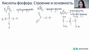 Кислоты фосфора. Строение и основность кислот
