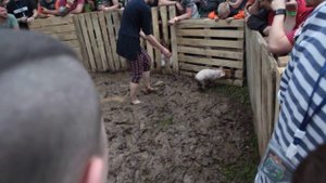 Ловля поросёнка, участник 1. Kozloparty 2017