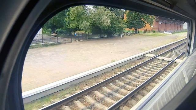 Путешествие Львов - Стрый - Сколе - Славско из окна поезда, начало подъема в горы