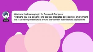 Windows : Netbeans plugin for Sass and Compass