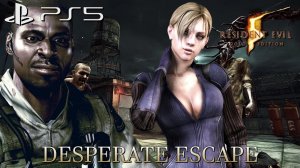 Resident Evil 5 PS5 Desperate Escape Walkthrough Jill Valentine HDR+Ray Tracing