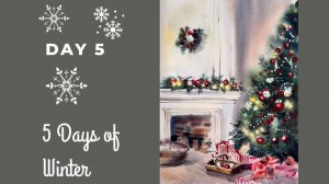 Как нарисовать новогоднюю ёлку акварелью | 5 из 5 дней зимнего марафона | Евгения Горбачева