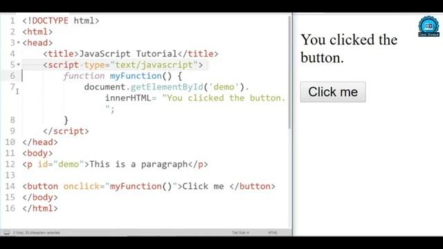 Learn How to Embed JavaScript Code in HTML #htmltutorial #javascript #codeguider